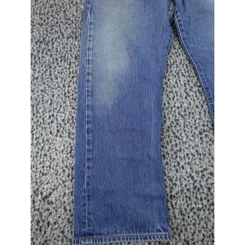 Levi's 501 Straight Leg Jeans Mens 30x26 Blue Vintage Button Fly Cotton - Picture 4 of 14